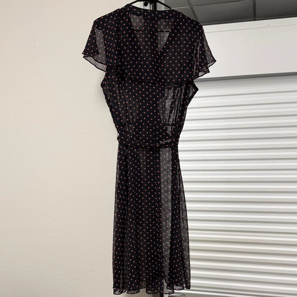 CJ Banks Women’s Blue and Red Polka Dot Dress Size 16 W - Picture 8 of 11